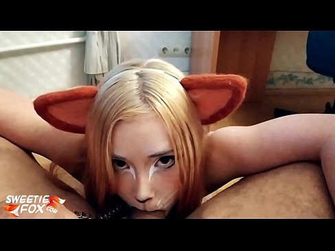 ❤️ Kitsune gbe dick ati pẹlu ni ẹnu rẹ ❤❌ Ohun onihoho ti ile  ❌️❤